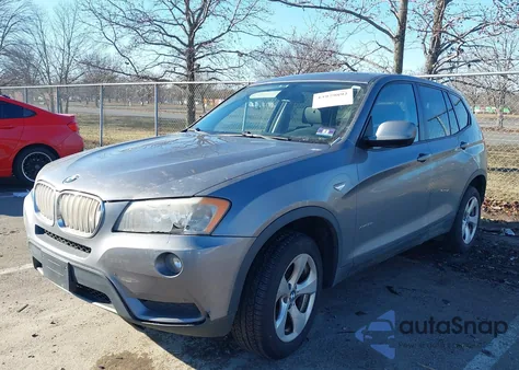 2011 BMW X3 xDrive28I z USA, uszkodzony, nr VIN 5UXWX5C5XBL702398